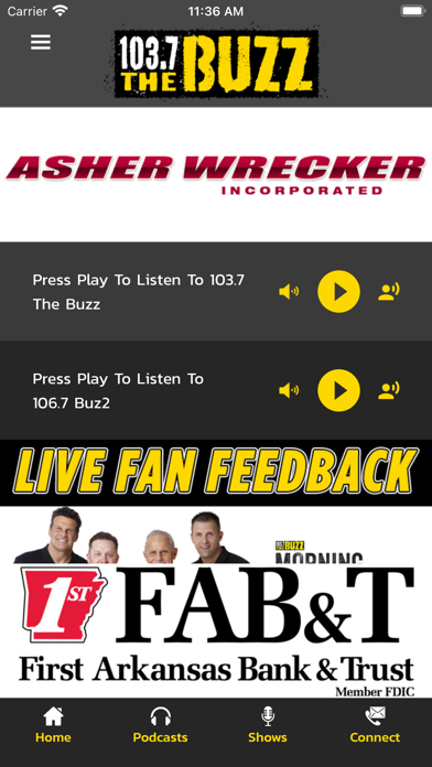 103.7 The Buzz KABZ FM Screenshot