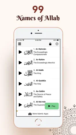 Game screenshot 99 Names of Allah and Audio mod apk