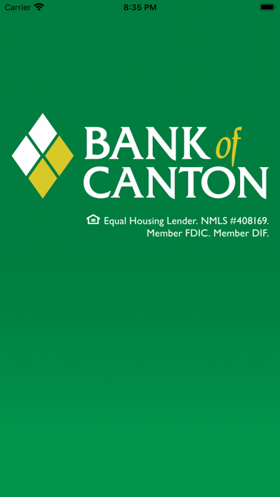 Bank of Canton Screenshot