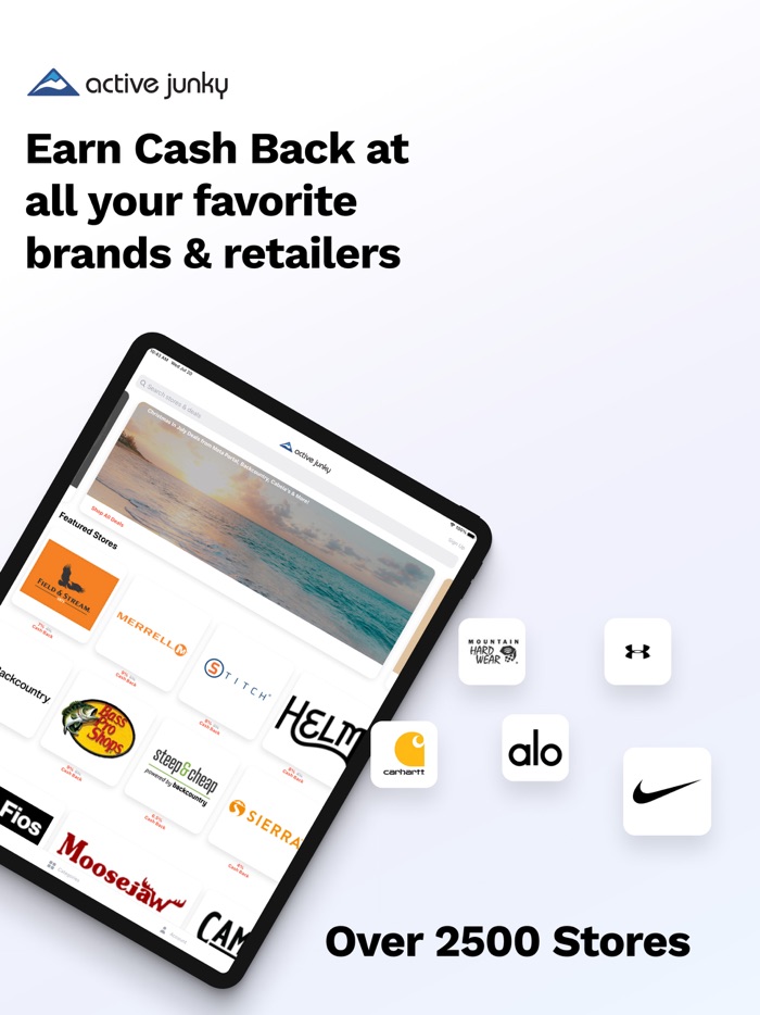 Active Junky Earn Cash Back