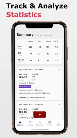 Game screenshot Blood Pressure Tracking App apk
