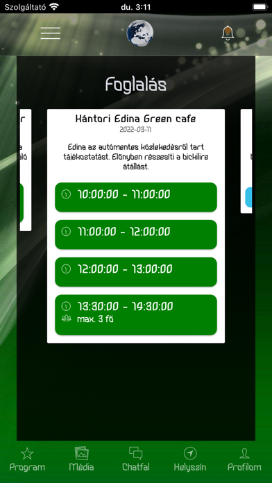 RendezvényApp Screenshot