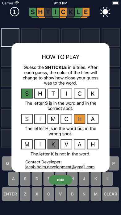 Shtickle Screenshot