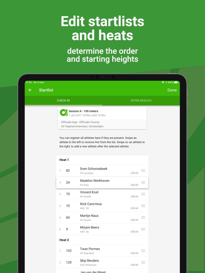 Athletics.app Jury-app