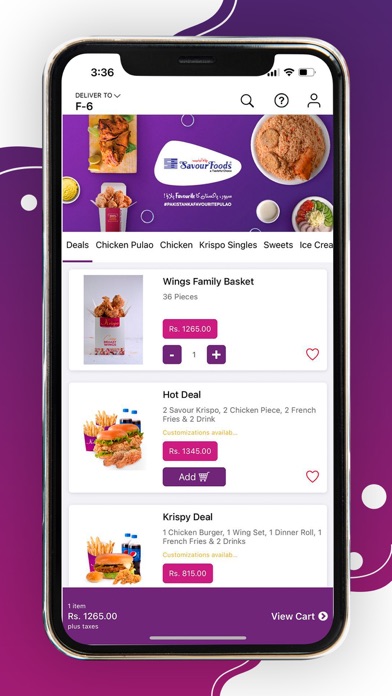 Savour Foods Screenshot