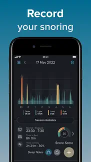 snorelab : record your snoring iphone screenshot 1