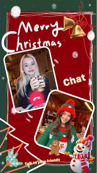 Xmas Wallss: Chat & Sharing Screenshot