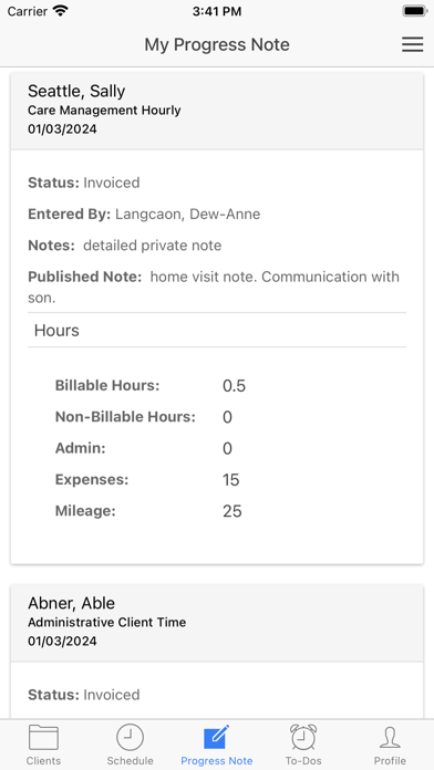 Care Manager 2Go Screenshot