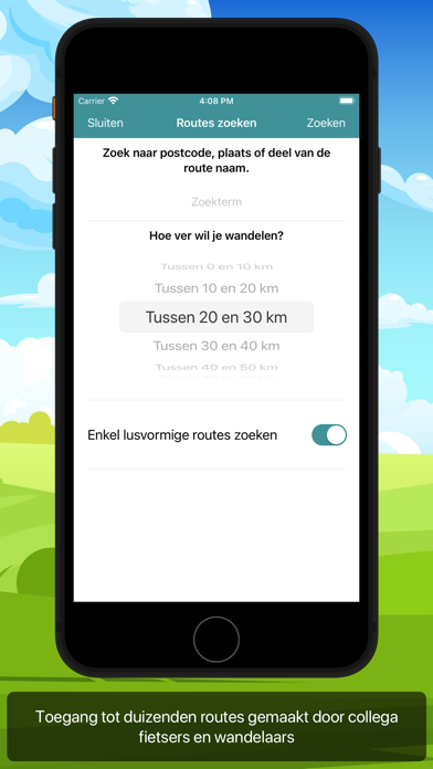 De knooppuntenapp Screenshot