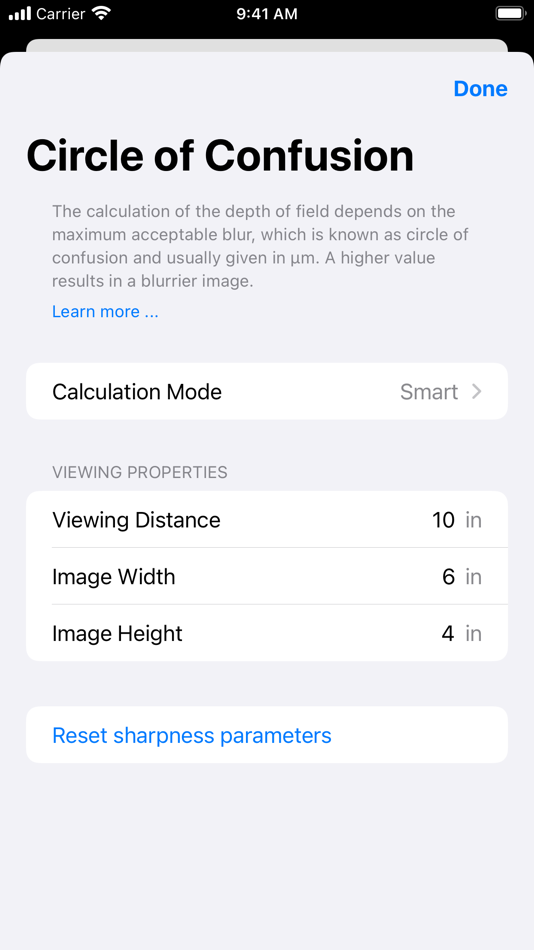 #4. Depth of Field Estimator (macOS) 由: Malte Jan Michael Gurgel
