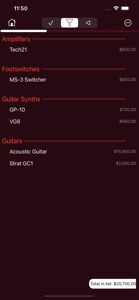 GigBag Gear Checklist Manager screenshot #8 for iPhone