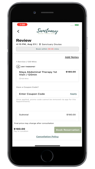Sanctuary Doulas + Family Care Screenshot