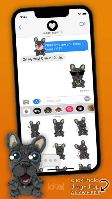 Frenchie Emojis Screenshot
