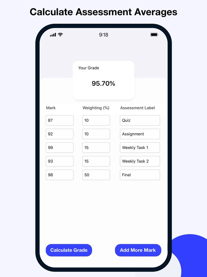 University Grade Calculator