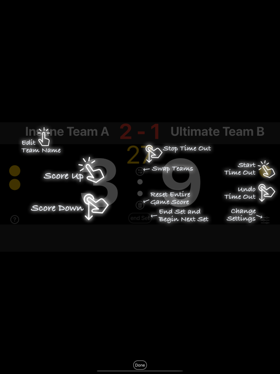 Volleyball Score Panel iPad screenshot 2 - Sports app