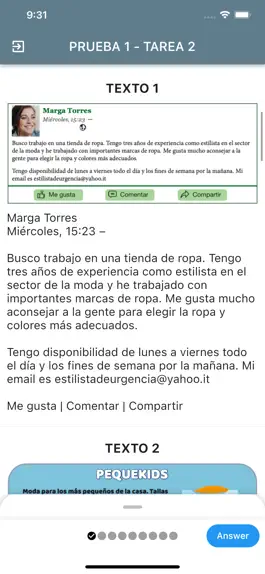 Game screenshot DELE A2 Spanish Examen1 hack