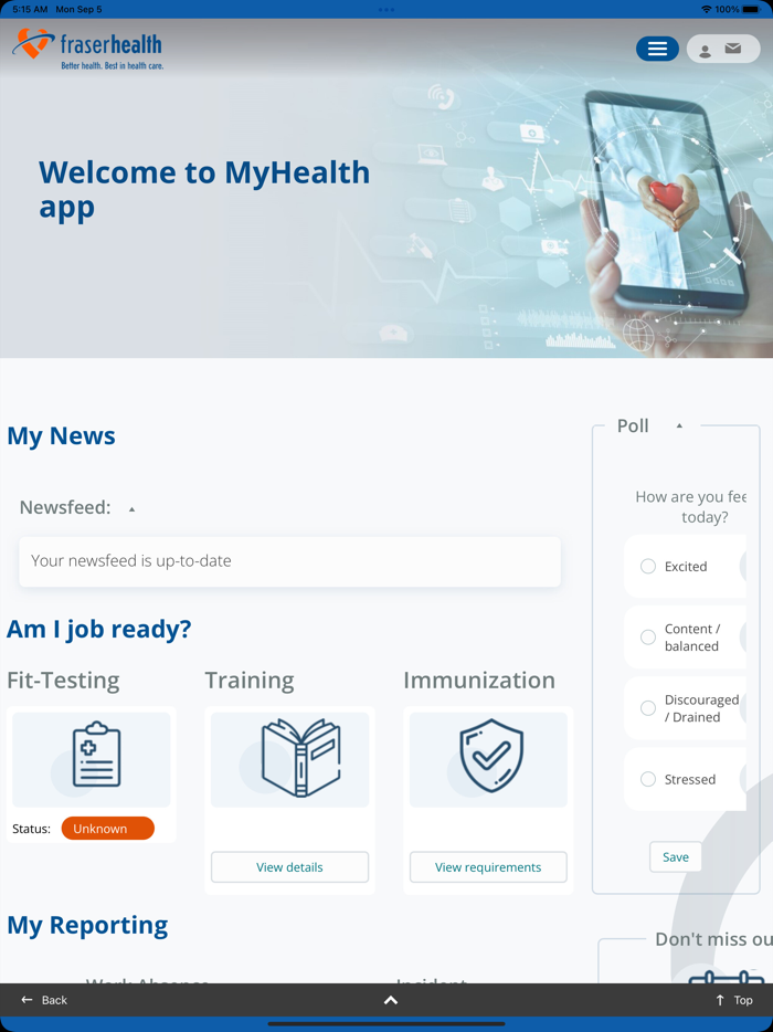 Fraser Health MyHealth