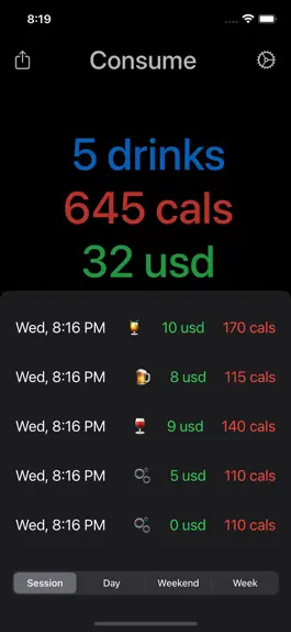Game screenshot Consume: Alcohol Tracker apk