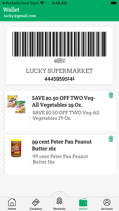 Lucky's Alabama Supermarkets Screenshot