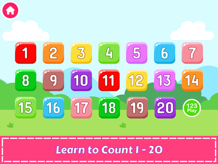 1234 Numbers - Count to 20