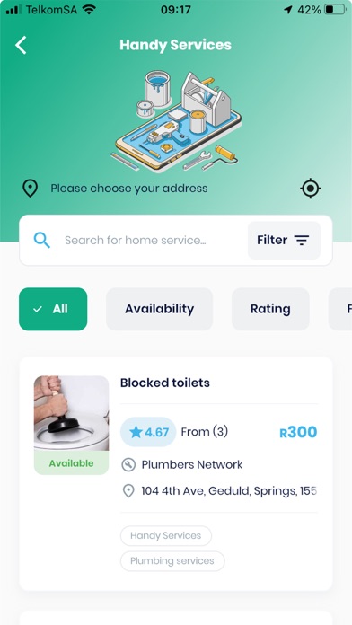 Spaza Services Screenshot