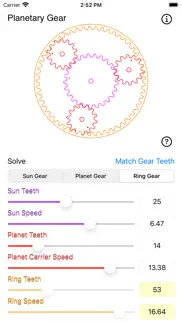 planetary gear calculator iphone screenshot 1