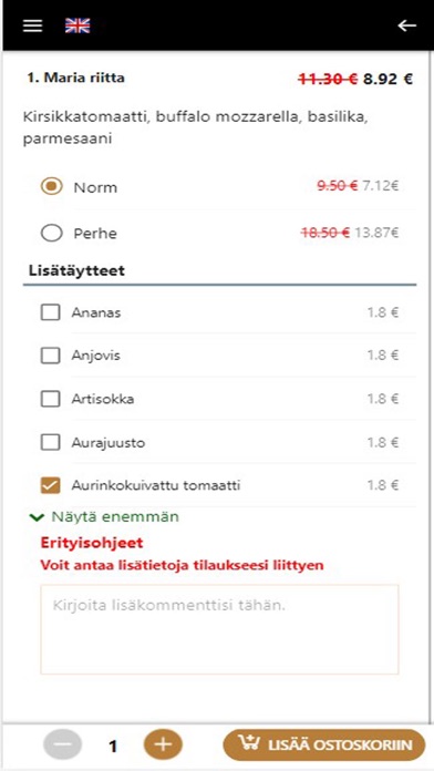 Nastolan Kebab pizzeria Screenshot