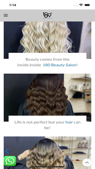 180 Beauty Salon Screenshot