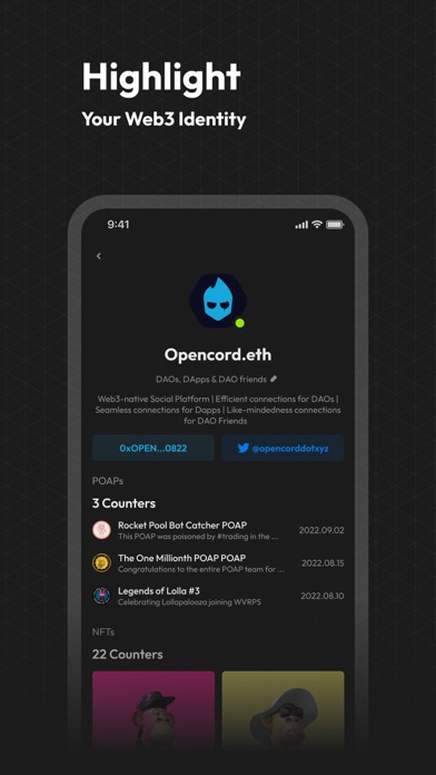 Opencord: Web3 Social Platform Screenshot