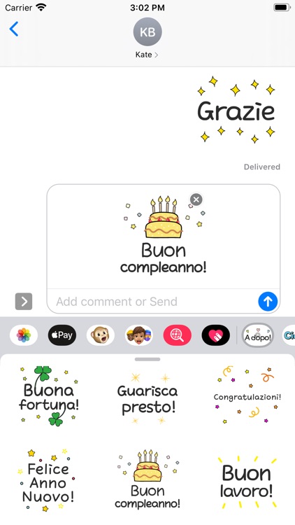 Pretty letter for Italian2