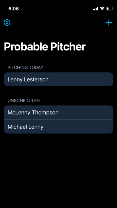 Screenshot 3 of Probable Pitcher App