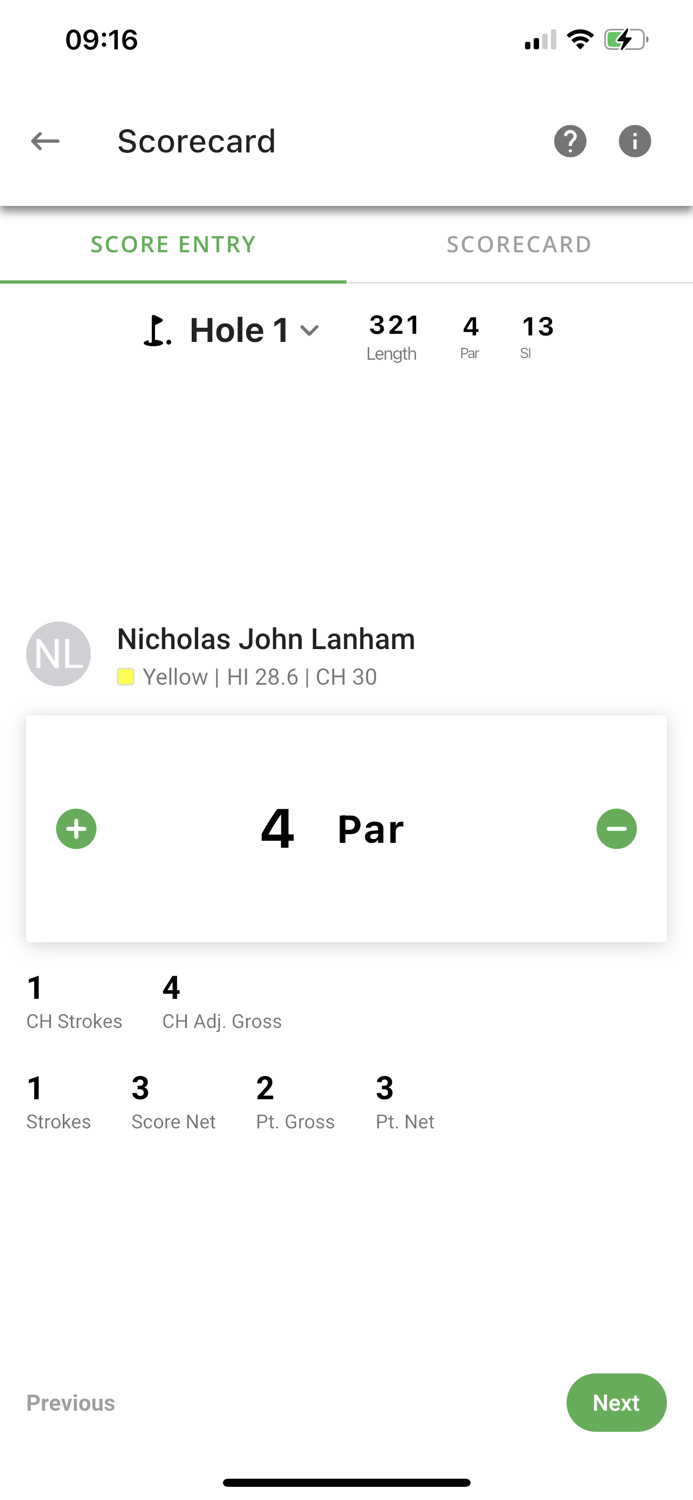HNA Handicaps and Tournament App
