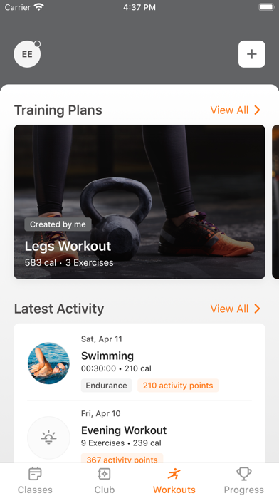 ClubFit8 Screenshot