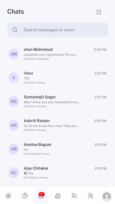 CV Chat Screenshot