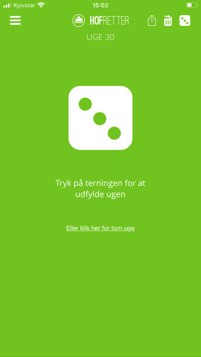 Hofretter-Læg Madplan på 30sek Screenshot