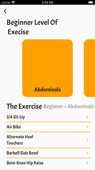 Fitness Book Screenshot