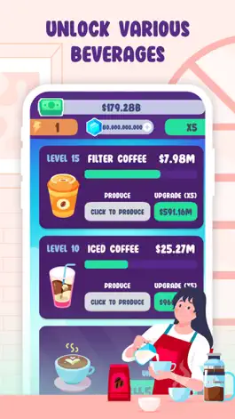 Game screenshot Idle Beverage Tycoon apk