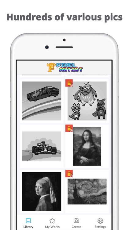 Pixel by number Color art game