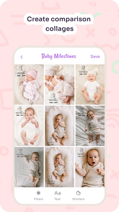 Baby Milestones Baby First App Screenshot