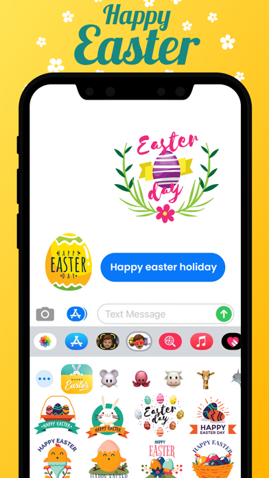 Happy Easter Holiday Stickers Screenshot