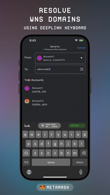 Deeplink Keyboard