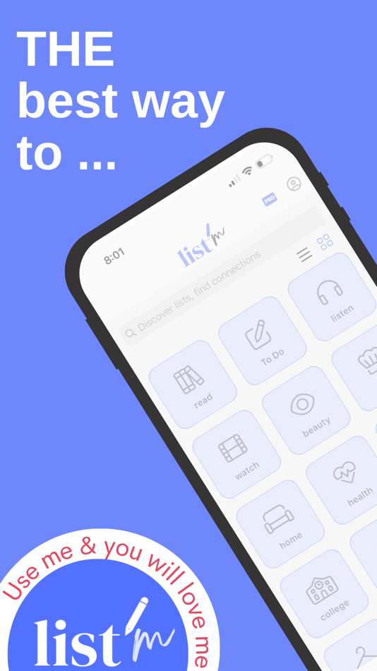 #1. List'm: Note, List, Share (iOS) 由: Listem LLC