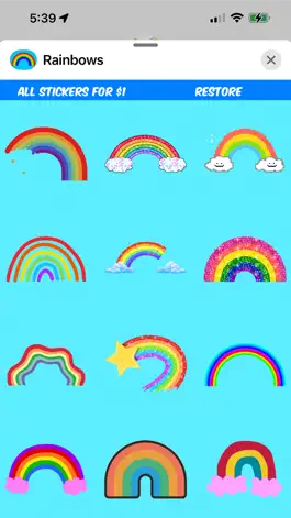Game screenshot Rad Rainbow Stickers hack