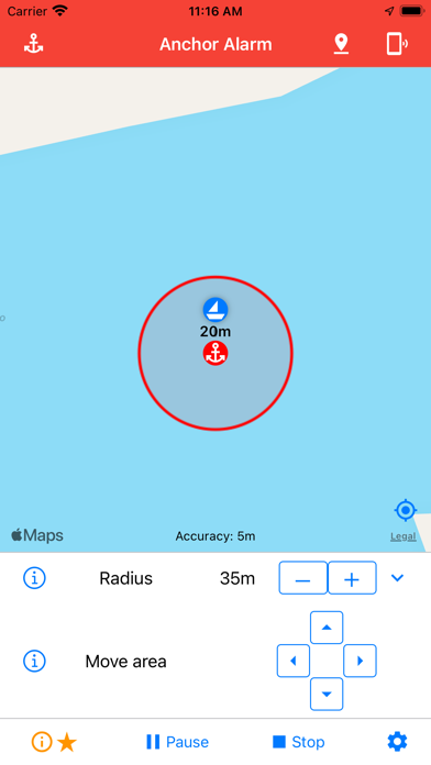 Anchor Alarm / Watch Screenshot