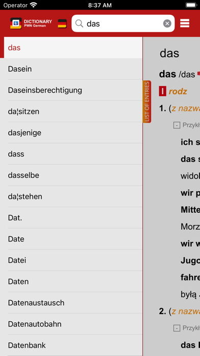 Screenshot #3 pour PWN Great German Dictionary
