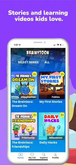 Game screenshot Brainytoon - Stories for kids apk