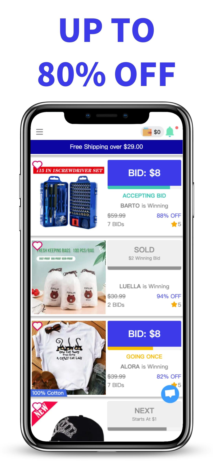 FunnyBid Play win and shop