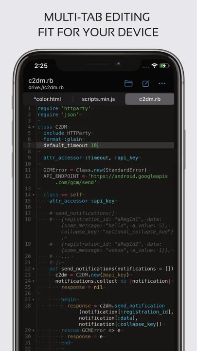 Code Editor - Compiler & IDE iPhone Ekran Görüntüsü 3