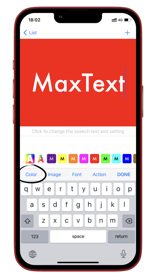 #3. MaxText - full-screen / speech (iOS) โดย: Chong Song