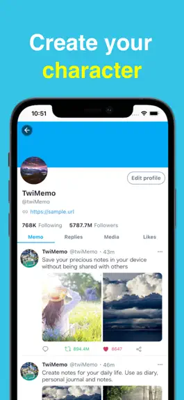 Game screenshot TwiMemo - SNS style note hack